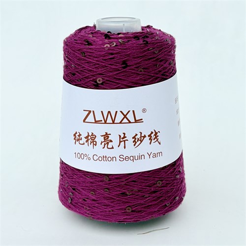 Микропайетки 3 мм на хлопке | Темная фуксия с фиолетово-золотыми пайетками, 100 гр. P18