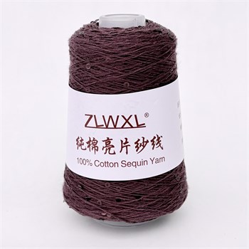 Микропайетки 3 мм на хлопке | Шоколад с шоколадными пайетками, 100 гр. P27